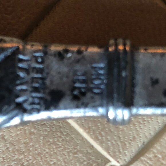 One Vintage Mod Dep Peltro Italy Silver Pewter Tennis Racket - Picture 5 of 7